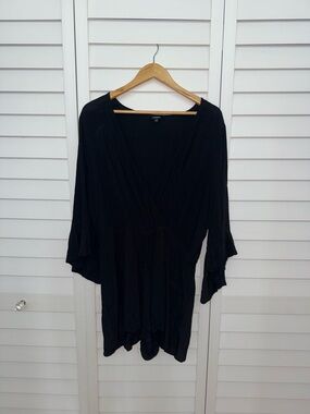 Express Black V-Neck Romper